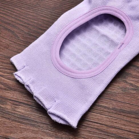 جوارب يوجا بدون أكمام للنساء، جوارب بيلاتيس مع مقابض قطنية غير قابلة للانزلاق، جوارب مفتوحة من الأمام لرقصة الباليه بيلاتيس بيور باري in Kuwait