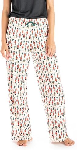 Hello Mello Women's Christmas Winter Holiday Lounge Pants With Gift Travel Tote in Kuwait