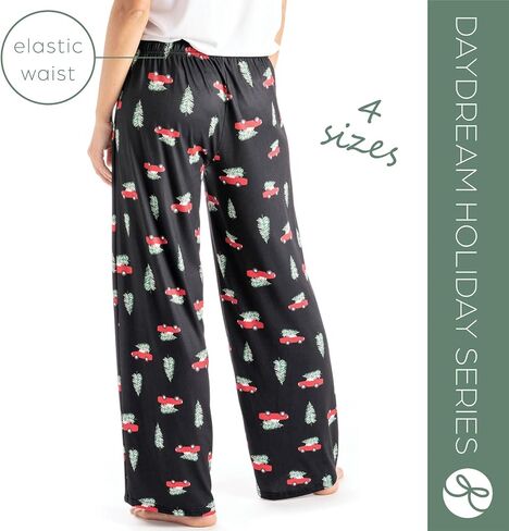 Hello Mello Women's Christmas Winter Holiday Lounge Pants With Gift Travel Tote in Kuwait