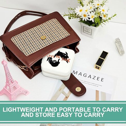 Inspired Jewelry Organizer Box HS Singer Merch Portable Travel Jewelry Case Storage Holder (Love On Tour) in Kuwait