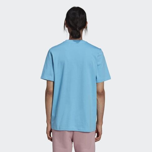 adidas Originals Men's Adicolor Classics Trefoil Tee, Sky Rush/White, X-Small in Kuwait