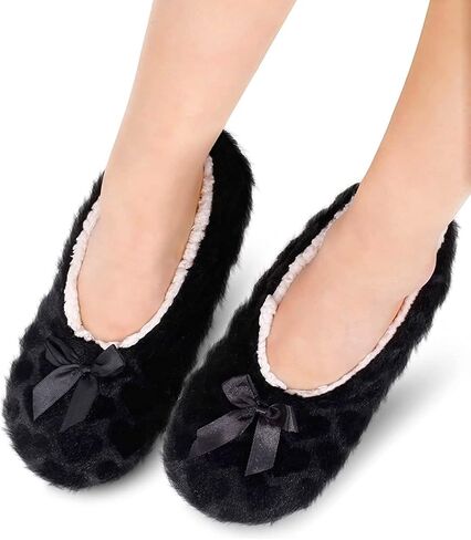 SOCKFUN Cozy Fuzzy Slipper for Women House Sherpa Socks in with Bow in Saudi Arabia