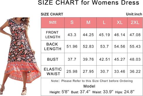 PRETTYGARDEN Women's Summer Maxi Dress Casual Floral V Neck Cap Sleeves Boho High Low Flowy Midi Long Sun Dresses in Kuwait