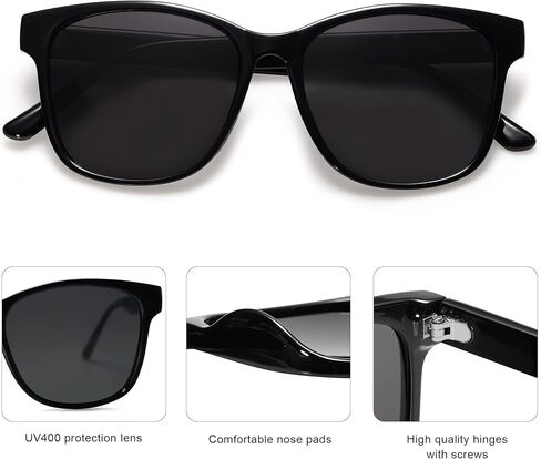 نظارة شمسية SOJOS Polairzed للسيدات والرجال بظلال مربعة عصرية SJ2203 in Kuwait