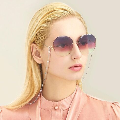 AOBOCO Glasses Chain for Women Sterling Silver, Sunglass Holder Eye-glasses Accessory Chains in Saudi Arabia