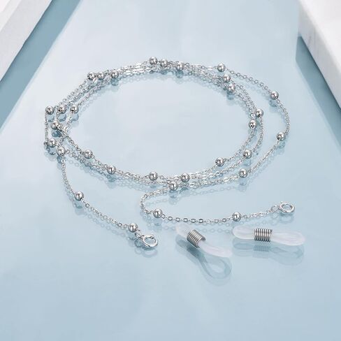 AOBOCO Glasses Chain for Women Sterling Silver, Sunglass Holder Eye-glasses Accessory Chains in Saudi Arabia