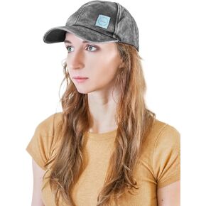 EMF Protection Hat, Baseball Cap. Washed, Faded, Structured Anti Radiation Hat with EMF RF Radiation Shielding Silver Fabric