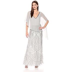 J Kara Women's Pop Over with Beaded Bottom