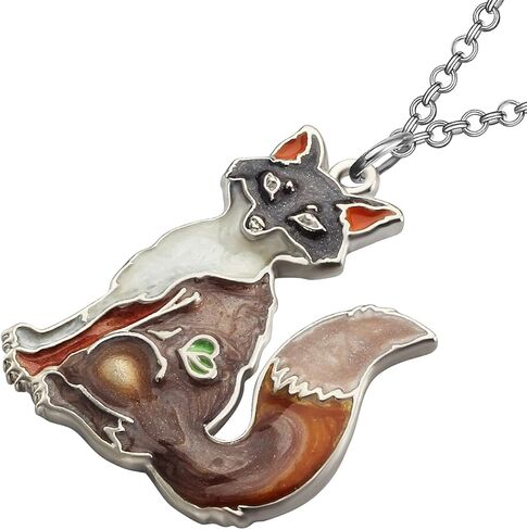 DALANE Enamel Alloy Fox Necklace Pendant Wild Animals Jewelry Charms Gifts for Women Girls Kids Party Favors in Kuwait
