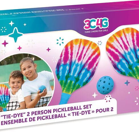 Make It Real 3C4G: Adventure Fun: 2 Person Pickleball Set - Play Pickleball Anywhere Your Heart Desires, Drawstring Dag Included, Three Cheers for Girls, Tween & Girls, Kids Ages 8+ in Kuwait