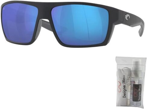 Costa Del Mar Bloke 6S9045 Pillow Sunglasses for Men + BUNDLE With Designer iWear Eyewear Kit in Saudi Arabia