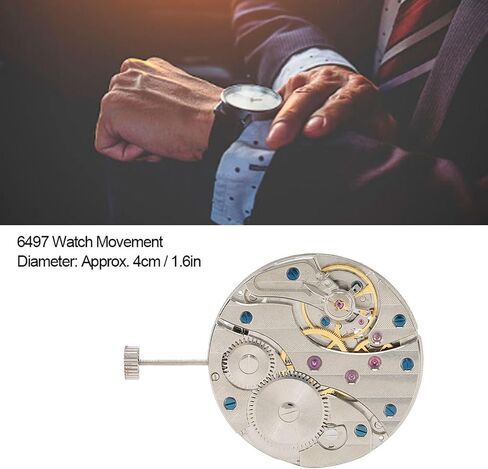 6497 Watch Movement, Automatic Mechanical Watch Movement Replacement Part Automatic Watch Movement for Men(Alloy) in Saudi Arabia