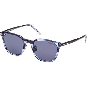 Tom Ford Sunglasses FT 0956 -D Asian fit 90V Shiny Blue t Logo/Lenses in Saudi Arabia