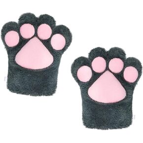 Animal Paw Claw Gloves Cute Cat Bear Dog Fox Claw Gloves Halloween Cosplay Costume Gloves Soft Winter Warm Gloves Mittens