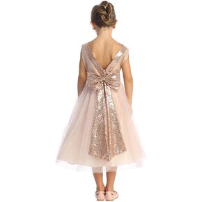 Pink Princess Made in USA Girls Christmas Dress - Flower Girl Dresses for Weddings - Toddler Daddy Daughter Dance
