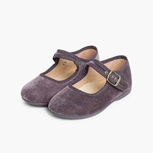 Pisamonas Girls Buckle Up Velvet Mary Janes in Kuwait