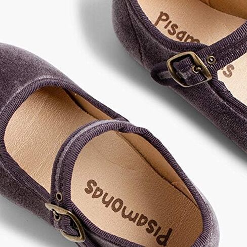 Pisamonas Girls Buckle Up Velvet Mary Janes in Kuwait