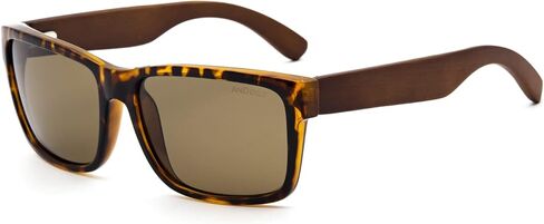 نظارات شمسية مستقطبة خشبية من ANDOILT للرجال والنساء، نظارات شمسية عصرية كلاسيكية مربعة الشكل من الخيزران الخشبي in Kuwait