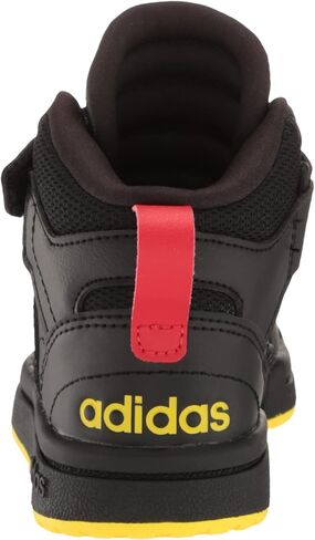 حذاء كرة السلة Adidas Postmove Mid، أسود/أسود/أزرق Rush، 2 US للجنسين الصغار in Kuwait