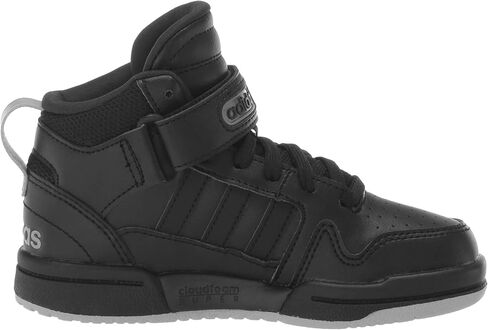 حذاء كرة السلة Adidas Postmove Mid، أسود/أسود/أزرق Rush، 2 US للجنسين الصغار in Kuwait