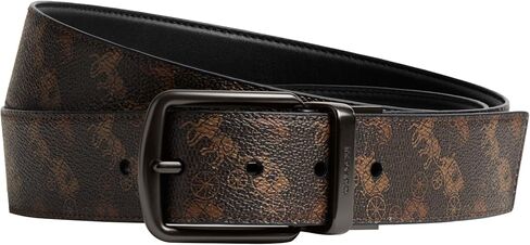 Coach Wide Harness CTS Belt, Truffle/Black in Saudi Arabia