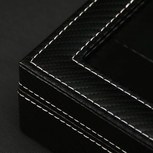 ByKen Sunglasses Organizer for Women Men, Eyeglasses Display Case,Carbon Fiber Sunglasses Collection Box, Sunglass Glasses Storage Holder Box,8 Slots Black in Kuwait