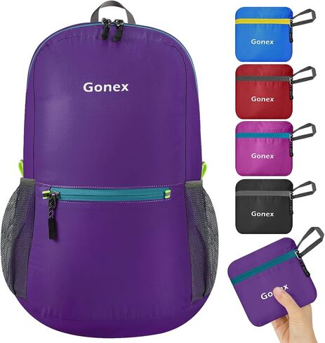 Gonex Ultra Lightweight Packable Backpack Daypack Handy Foldable Camping Outdoor Travel Cycling Backpacking in Kuwait
