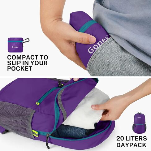 Gonex Ultra Lightweight Packable Backpack Daypack Handy Foldable Camping Outdoor Travel Cycling Backpacking in Kuwait