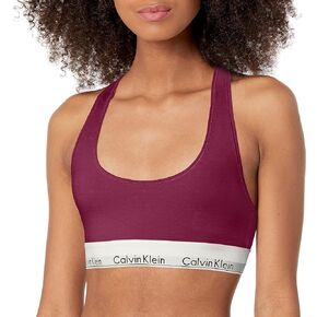 Modern Cotton Unlined Bralette Splash of Grape Small