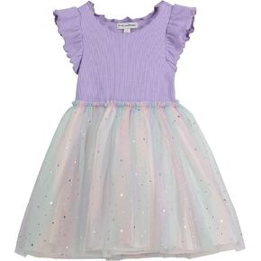 PIPPA & JULIE Girls' Sleeveless Party Dress, Fit & Flare Silhouette, Cute Pattern Styles in Kuwait