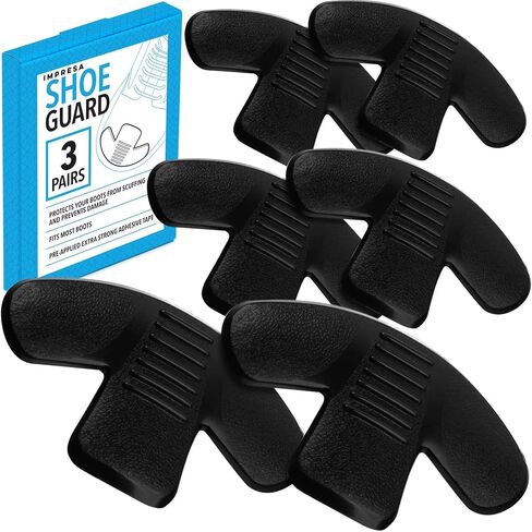 [6 Pack] Boot Toe Protectors to Stop Early Wear & Replacement - Simple Application Toe Guards for Boots - Boot Protector Toe Guard to Prevent Tears & Damage - Boot Saver for Rugged Work Conditions in Saudi Arabia