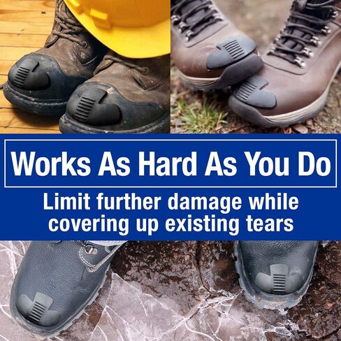 [6 Pack] Boot Toe Protectors to Stop Early Wear & Replacement - Simple Application Toe Guards for Boots - Boot Protector Toe Guard to Prevent Tears & Damage - Boot Saver for Rugged Work Conditions in Saudi Arabia
