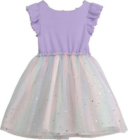 PIPPA & JULIE Girls' Sleeveless Party Dress, Fit & Flare Silhouette, Cute Pattern Styles in Kuwait
