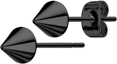 316L Surgical Steel Spike Stud Earrings for Women or Men (Choose color and size) in Kuwait