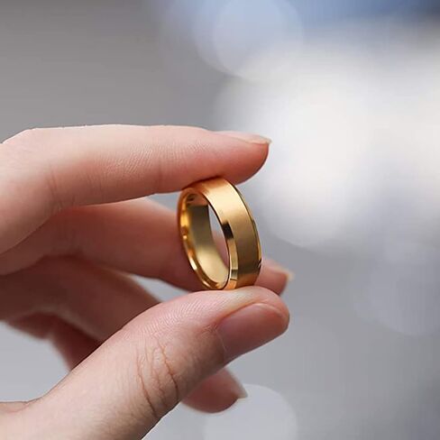 SUGFACY 3 قطع من حلقات الفولاذ التيتانيوم، حلقات 4 مم / 6 مم / 8 مم للرجال والنساء، حلقات من الفولاذ المقاوم للصدأ، حلقات خطوبة، حلقات مطابقة، حلقات زخرفية، هدايا التخرج، هدايا عيد الميلاد، هدايا العطلات in Kuwait