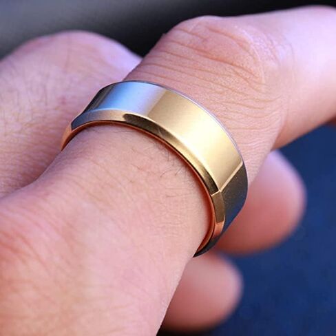 SUGFACY 3 قطع من حلقات الفولاذ التيتانيوم، حلقات 4 مم / 6 مم / 8 مم للرجال والنساء، حلقات من الفولاذ المقاوم للصدأ، حلقات خطوبة، حلقات مطابقة، حلقات زخرفية، هدايا التخرج، هدايا عيد الميلاد، هدايا العطلات in Kuwait