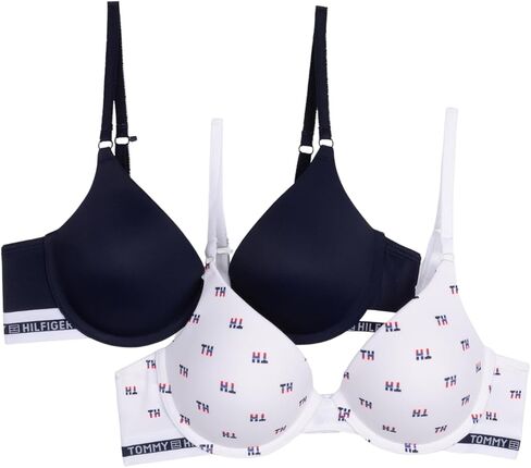 حمالة صدر نسائية من Tommy Hilfiger مصنوعة من الألياف الدقيقة مكونة من قطعتين in Saudi Arabia