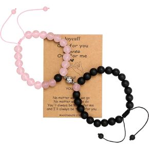 JoycuFF Bf Matching Braclets With Your Bf And Gf Beaded Bracelets For Women Men Lovers Best Friends Connecting Bracelets Eternal Love Gift For Anniversary Valentines Day Christmas