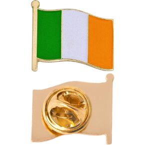 Ireland Lapel Pin Country Enamel Made of Metal Souvenir Hat Men Women Patriotic Irish (Waving Flag Lapel Pin) in Saudi Arabia