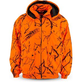 TrailCrest Men's Safety Blaze Orange Insulated & Waterproof Tanker Jacket