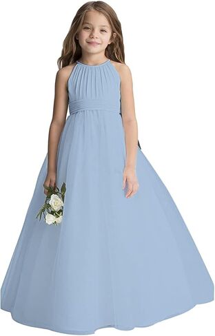 Abaowedding زهرة الفتيات تول الشيفون فساتين الاطفال حفل زفاف مهرجان الكرة العباءات in Kuwait