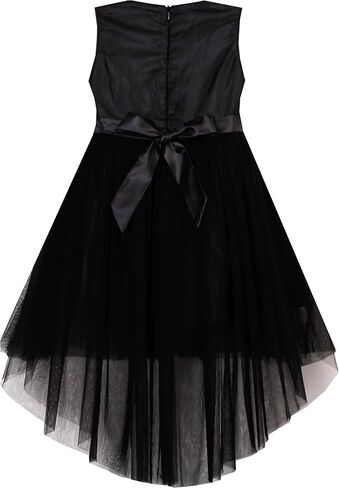 Sunny Fashion Flower Girls Dress Unicorn Rainbow Pageant Princess Party in Kuwait