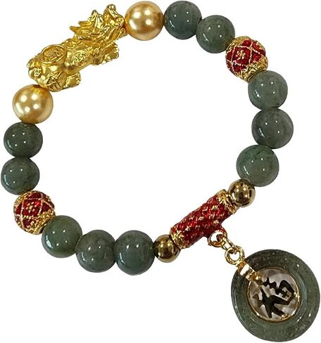 Heavens Tvcz Thai Jade Bracelet Women Good Luck with Chain Feng Shui Bracelets Xiu Pi Yao Gold Chinese Dragon Attract Good Luck Wealth Jewelry in Saudi Arabia