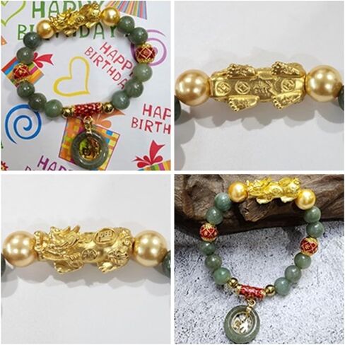 Heavens Tvcz Thai Jade Bracelet Women Good Luck with Chain Feng Shui Bracelets Xiu Pi Yao Gold Chinese Dragon Attract Good Luck Wealth Jewelry in Saudi Arabia