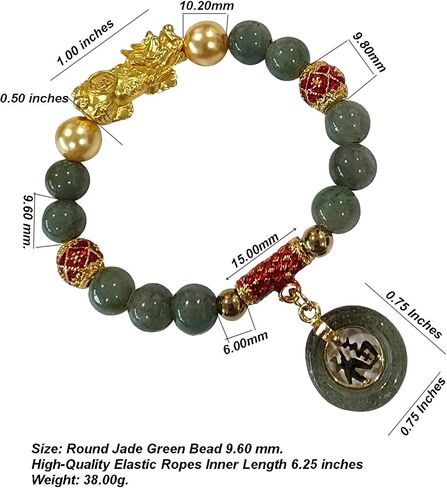 Heavens Tvcz Thai Jade Bracelet Women Good Luck with Chain Feng Shui Bracelets Xiu Pi Yao Gold Chinese Dragon Attract Good Luck Wealth Jewelry in Saudi Arabia