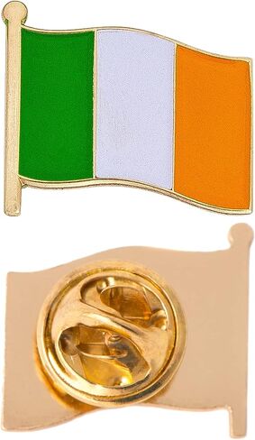 Ireland Lapel Pin Country Enamel Made of Metal Souvenir Hat Men Women Patriotic Irish (Waving Flag Lapel Pin) in Saudi Arabia