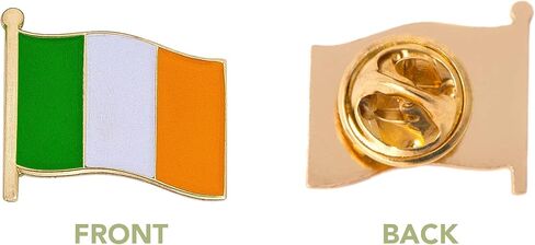 Ireland Lapel Pin Country Enamel Made of Metal Souvenir Hat Men Women Patriotic Irish (Waving Flag Lapel Pin) in Saudi Arabia