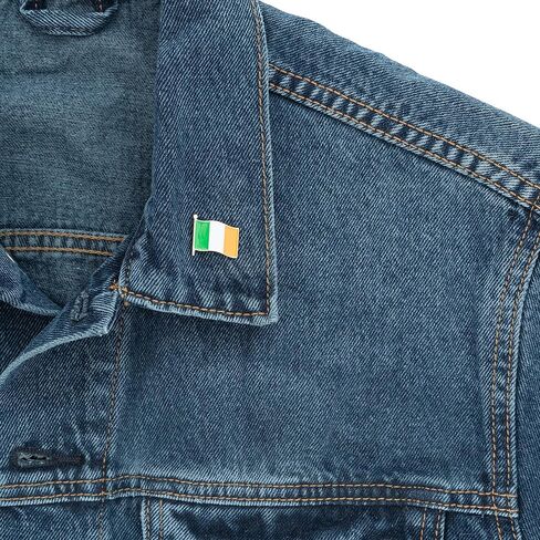 Ireland Lapel Pin Country Enamel Made of Metal Souvenir Hat Men Women Patriotic Irish (Waving Flag Lapel Pin) in Saudi Arabia