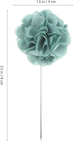 PRETYZOOM للرجال ديكور 16 قطعة دبوس طية صدر السترة على شكل زهرة للرجال دبوس العروة دبوس حفلة موسيقية رجل بدلة الديكور الزهور الملحقات لبدلة الزفاف العريس ديكور الزفاف in Kuwait