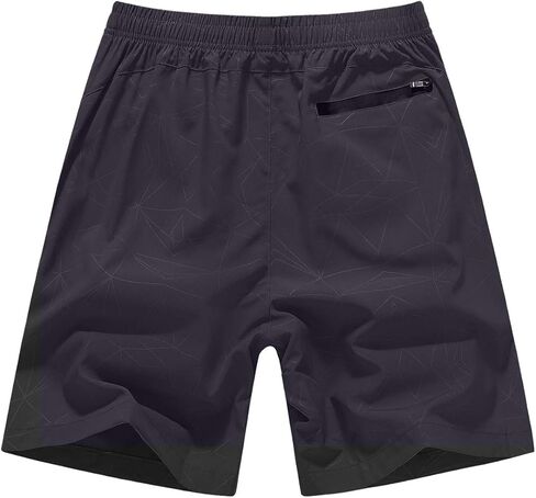 LTIFONE Gym Shorts for Men, Quick Dry Workout Sport Shorts, Mens Exercise Summer Shorts with Zipper Pockets, for Tennis in Kuwait